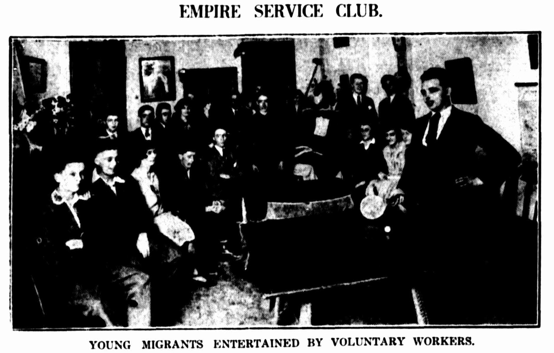 Empire Service Club 97 George St SMH 19 Oct 1926