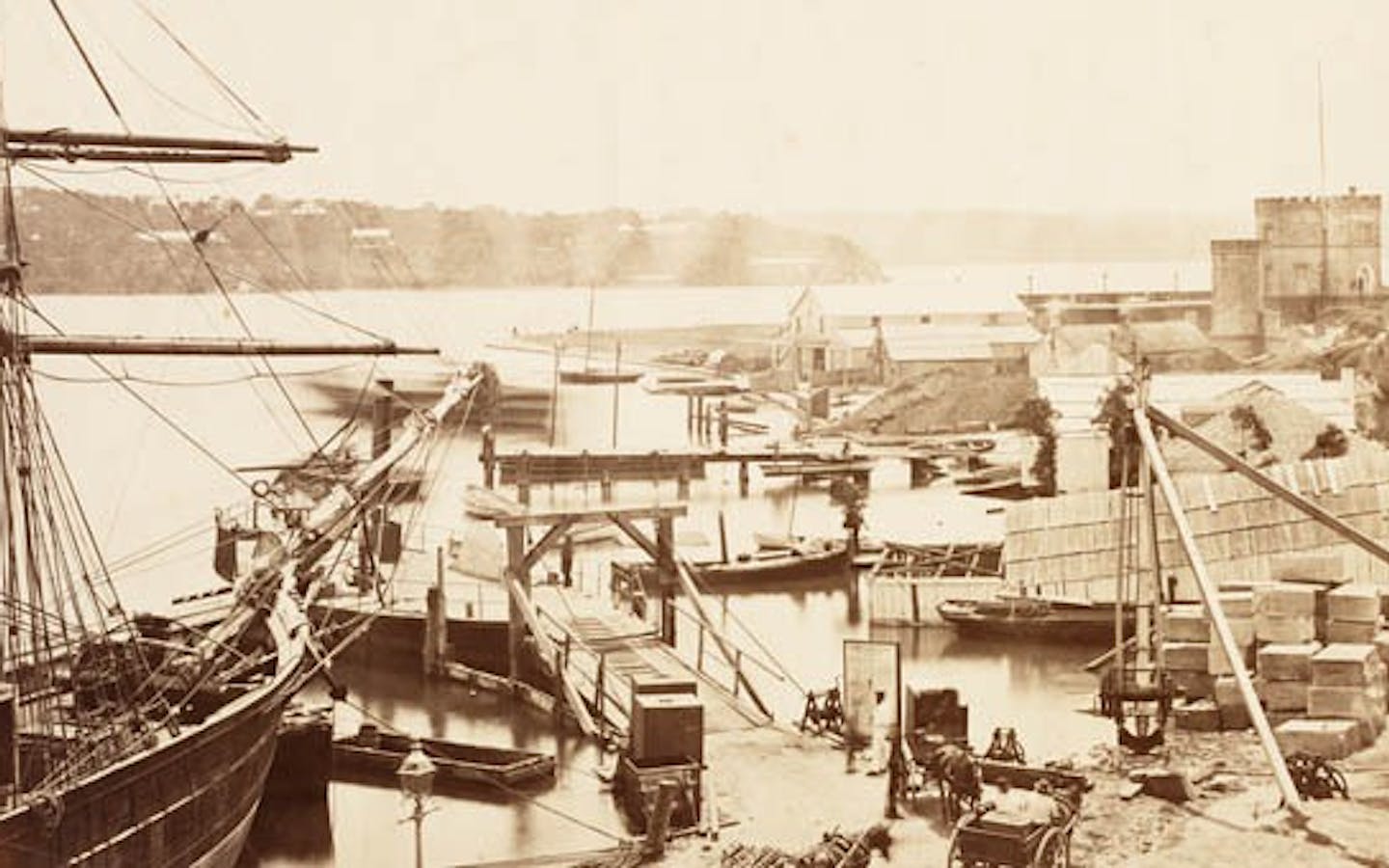 Government Boat Sheds in Circular Quay 1870s 2 C