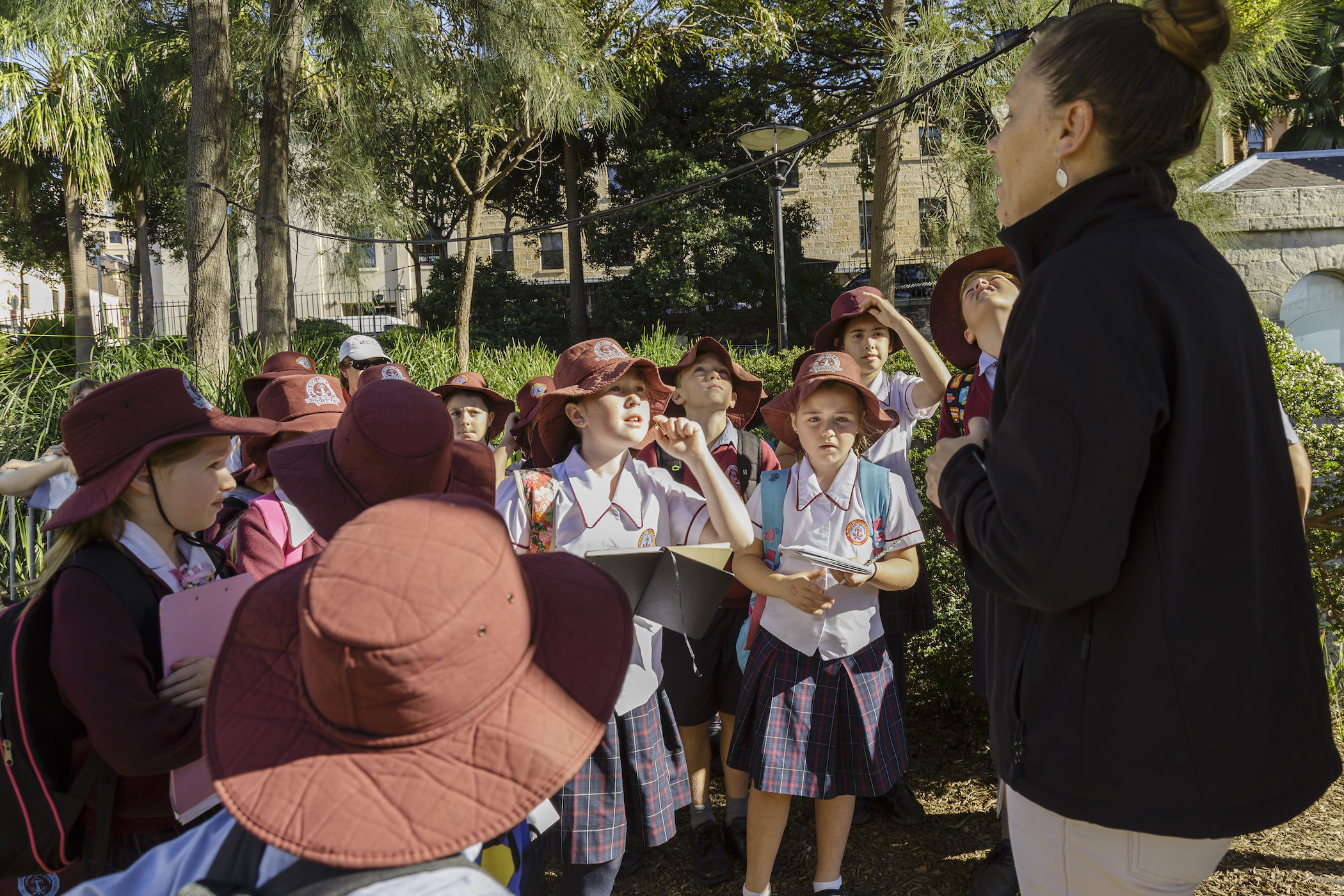 Kids with Tracey at Bligh and Barney Reserve