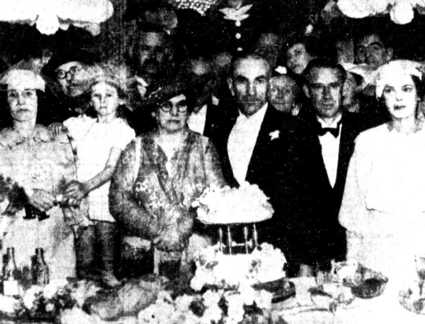 Nurse Francis' and John Wilkes wedding, 1936
