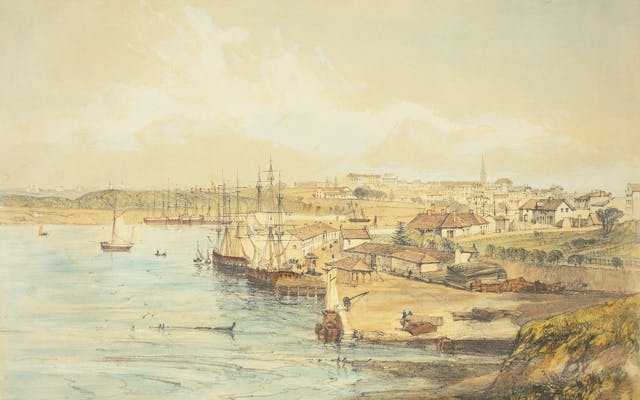 Campbell Wharf, c1840s